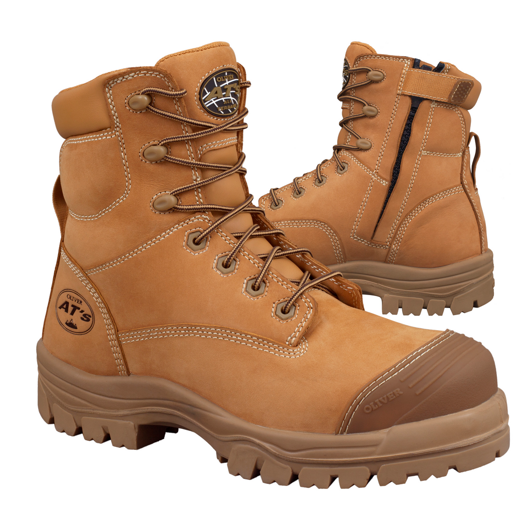 Oliver Wheat 150mm At45 Composite Zip Side Safety Boot
