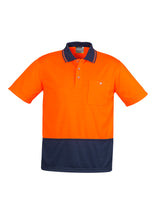 Load image into Gallery viewer, Syzmik Unisex Hi Vis Basic Spliced Short Sleeve Polo
